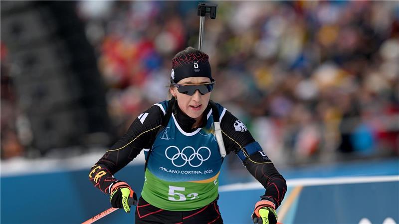 Franziska Preuß musste den nächsten Rückschlag am Schießstand hinnehmen.