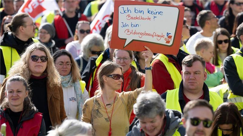 Frauen-Protest im Öffentlichen Dienst.