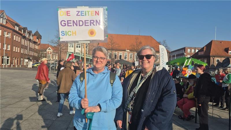 Frauen*streik: Stade war eine von 80 deutschen Städten, in denen die Frauen auf die Straße gingen.
