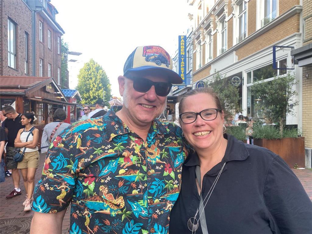 Frauke Freund und Stefan Pfeiffer finden es immer wieder schön auf dem Buxtehude...