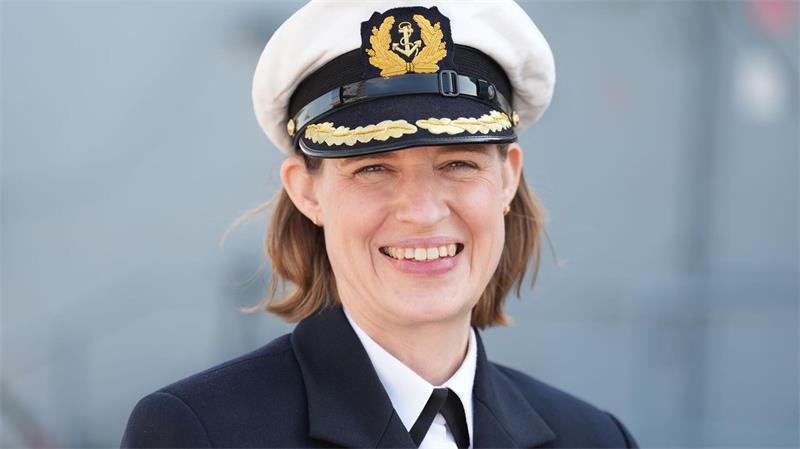 Fregattenkapitän Inka von Puttkamer, die erste Frau, die einen Kampfverband der Marine führte, übergibt nach zweieinhalb Jahren an ihren Nachfolger. (Archivbild)