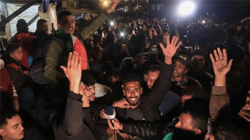 Freude im Gazastreifen: Die Waffen sollen schweigen. 