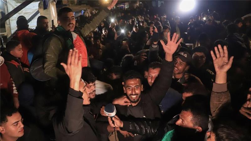 Freude im Gazastreifen: Die Waffen sollen schweigen. 