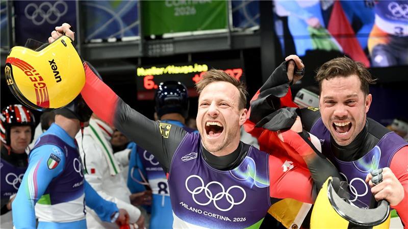 Freuen sich über Platz drei: Tobias Wendl und Tobias Arlt