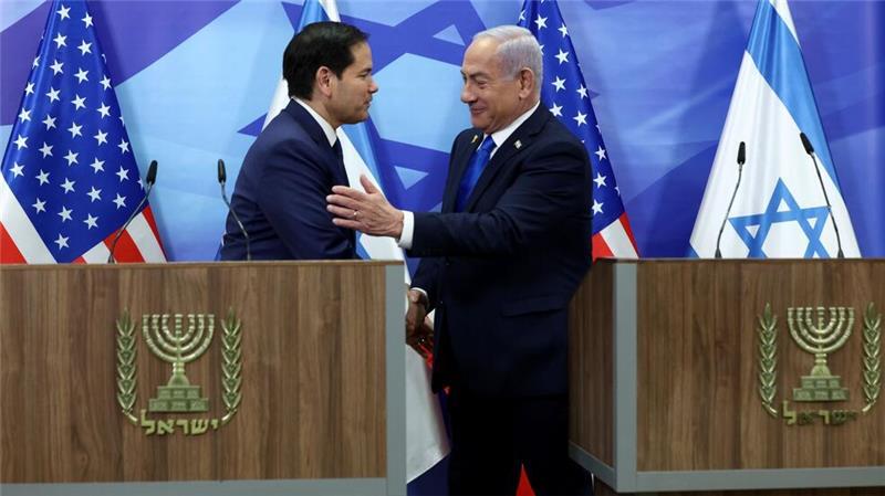 Gaza-Waffenruhe bleibt auch nach Geisel-Freilassung instabil Freundliche Gesten beim Treffen Rubios und Netanjahus.