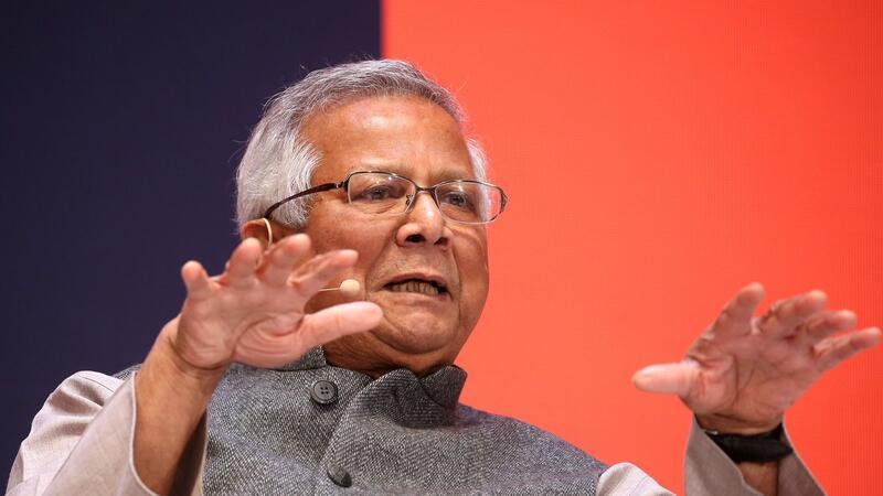Friedensnobelpreisträger Muhammad Yunus im Januar 2020 in München.