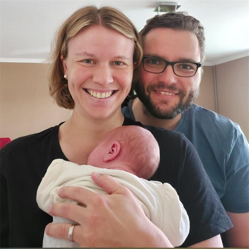 Friederike und Andreas Gubernatis freuen sich auf ihr Familienleben zu dritt. Die kleine Tilda wurde am 21. April geboren. Foto: privat/BSV