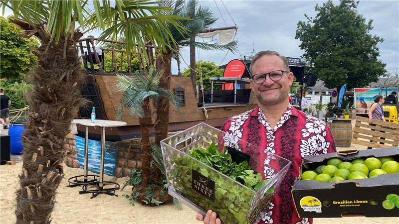 Buxtehuder Beach-Club: Dank Hanse Ahoi gibt es einen Strand zum Feiern Frische Minze und Limetten: Hendrik Teetz