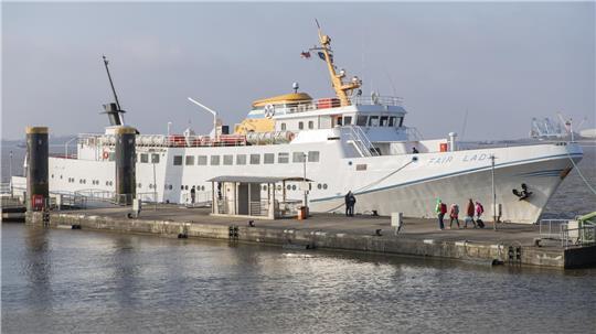 Frischer Wind in Bremerhaven – die Fair Lady ist zurück im Fahrplan nach Helgoland.