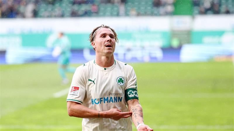 Früher Hannover, heute Fürth: Felix Klaus traf zweimal gegen Eintracht Braunschweig.