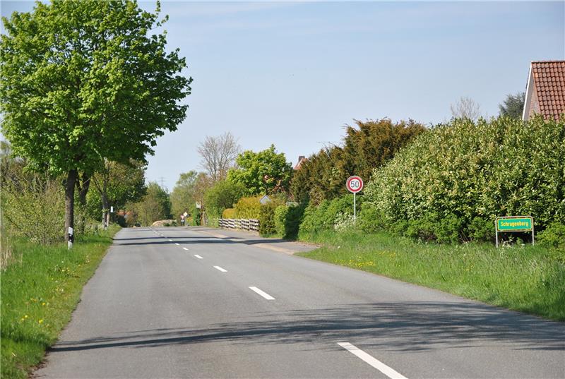 Früher eine Landesstraße, heute eine Gemeindestraße: der ehemalige Fernweg Schragenberg. Foto: Lohmann