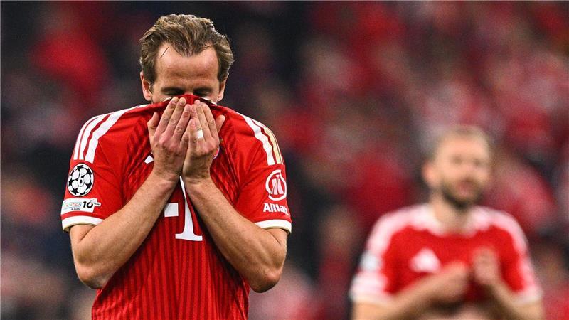 Frust bei Harry Kane. Die Bayern verpassen den Einzug ins Champions-League-Finale.