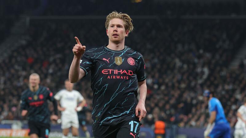 Manchester City besiegt Kopenhagen im Achtelfinal-Hinspiel Führte City in Kopenhagen zum Sieg: Kevin De Bruyne.