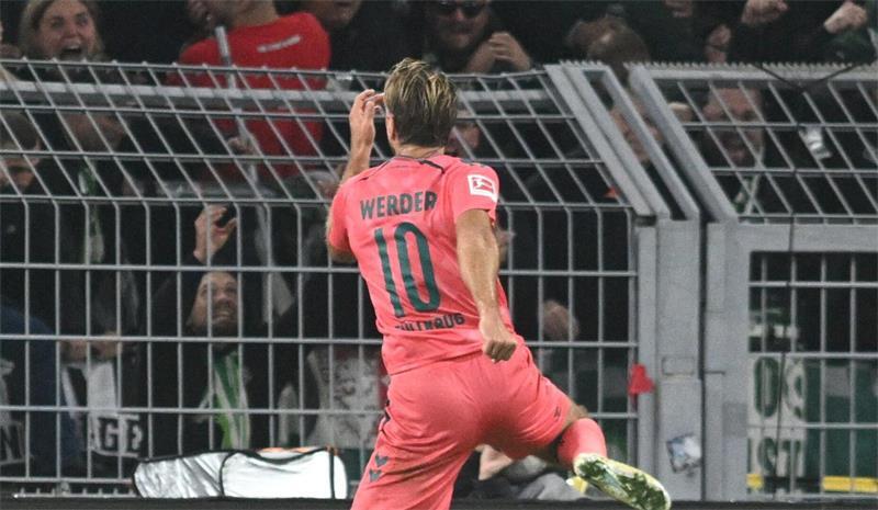 Füllkrug trifft zum 2:2 bei seinem Ex-Club.