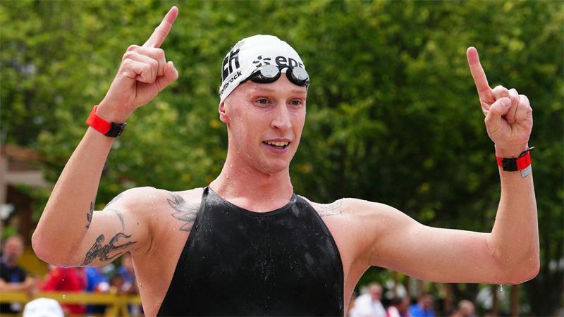 Wellbrock gewinnt EM-Gold im Freiwasserschwimmen Für Florian Wellbrock ist es der Europameistertitel im Freiwasser.