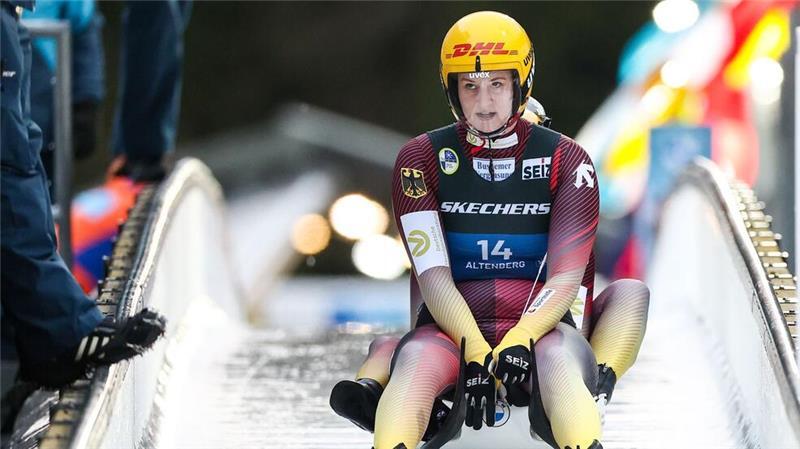 Für Rodlerin Dajana Eitberger hat die Saison mit einem Sturz begonnen.