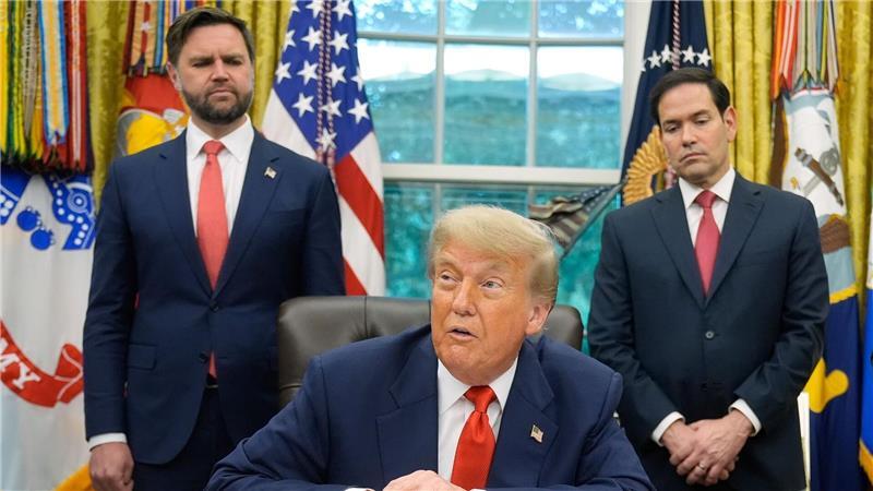 Für US-Präsident Trump verhandeln Vizepräsident JD Vance (l) und US-Außenminister Marco Rubio. (Archivbild)