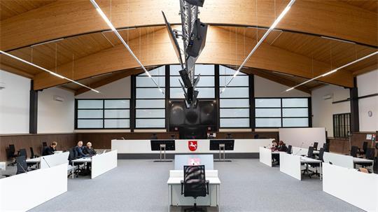 Für den Prozess ließ das Ministerium eine Reithalle umbauen. (Archivfoto)
