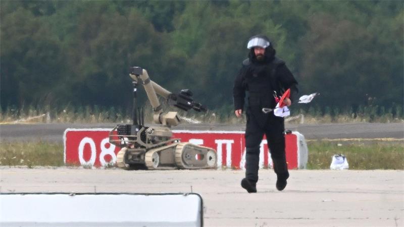 Für den versuchten Anschlag mit einer Sprengstoff-Drohne auf dem Flughafen Leipzig/Halle macht die Bundeswehr Russland verantwortlich. (Archivfoto)
