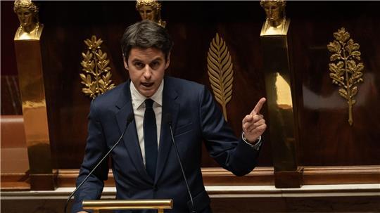 Gabriel Attal will dem französischen Präsidenten Emmanuel Macron in seinem Amt nachfolgen. (Archivbild)