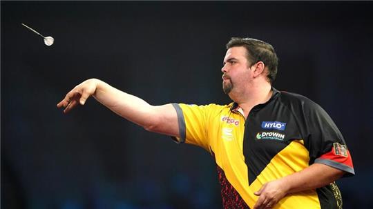 Gabriel Clemens musste sich Peter Wright mit 5:6 geschlagen geben.