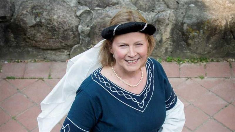 Harsefeld zur Reformationszeit - Themenführung als Zeitreise Gästeführerin Birgt Brunkhorst als Armgard Bicker.