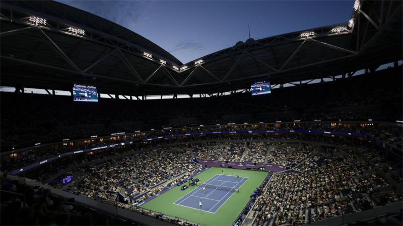 Ganz besondere Atmosphäre im Arthur Ashe Stadium.