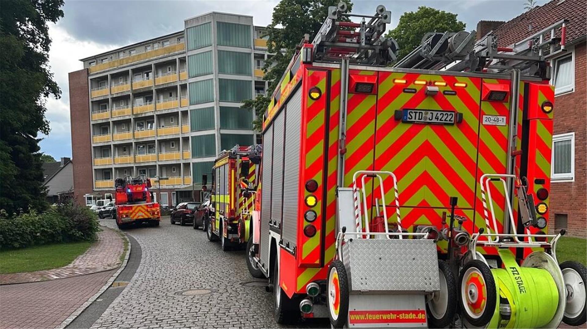 Stader Handwerker schlagen Alarm – Stader Feuerwehr im Einsatz
