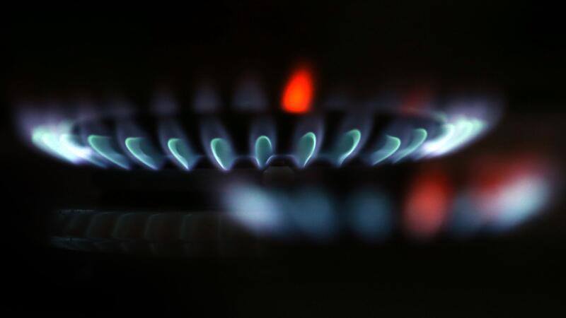 Gas wird auch zum Kochen verwendet.