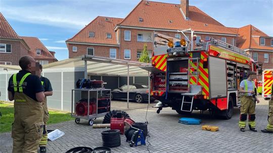 Gaseinsatz in der Jahnstraße. Luft wird „abgesaugt“.
