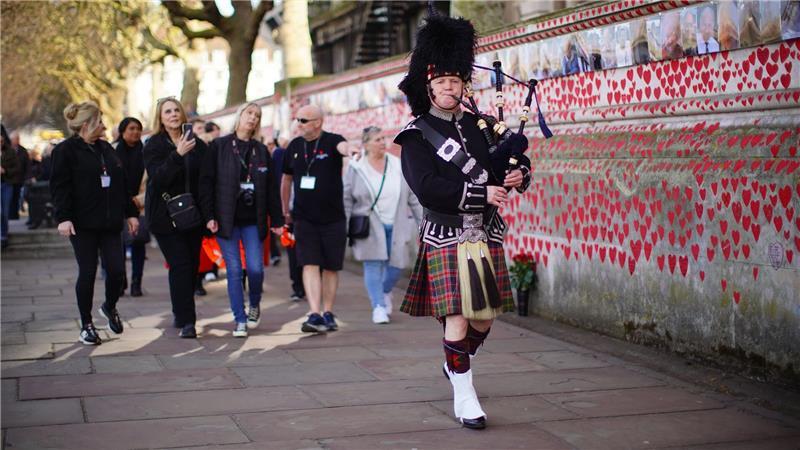 Gedenken an die Covid-Opfer.