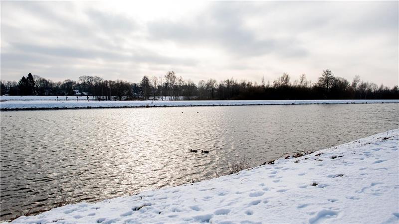 Gefrorene Gewässer können Fische vor Herausforderungen stellen. (Archivbild) 