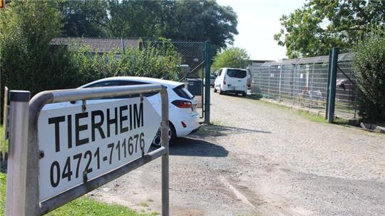 Der Eingang zum Tierheim Cuxhaven.