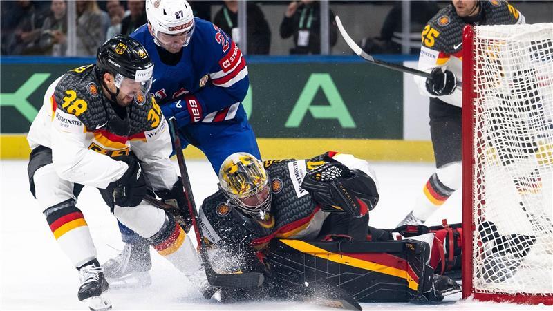 Gegen die USA zeigte das deutsche Team die bislang beste Leistung bei der WM. 