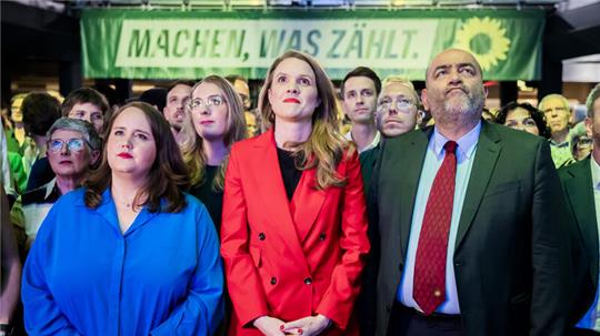 Gehören zu den großen Verlieren der Wahl: Die Grünen um Bundesvorsitzende Ricarda Lang (links).