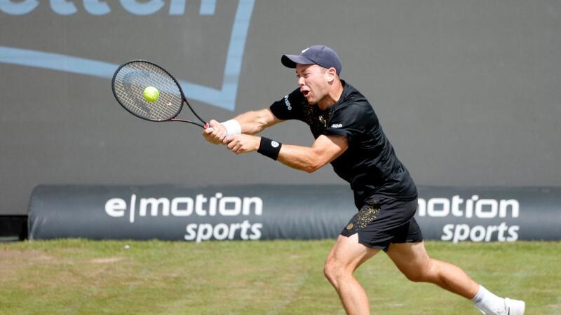 Koepfer in Halle im Achtelfinale Gelang zum Auftakt in Halle eine kleine Überraschung: Dominik Koepfer.