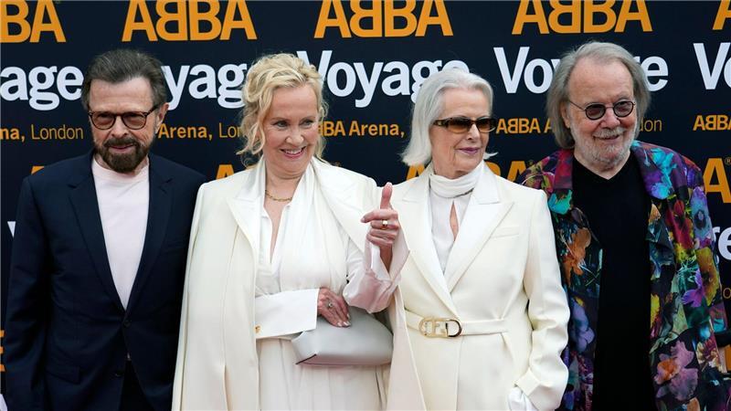 Die Abba-Stimme, die im Ohr bleibt: Agnetha Fältskog wird 75 Gemeinsame Auftritte mit ihren einstigen Abba-Kollegen wie hier 2022 in London sind für Agnetha Fältskog selten geworden. (Archivbild)