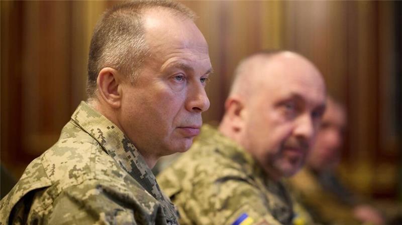 Gefechte in der Ostukraine werden wieder heftiger General Olexander Syrskyj kommandiert seit einem Jahr die ukrainische Armee. (Archivbild)