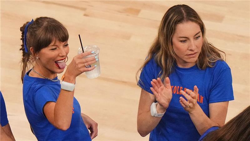Swift sieht NBA-Historie: Knicks vor erstem Titel seit 1973 Genoss das Spiel in Reihe eins: Taylor Swift.