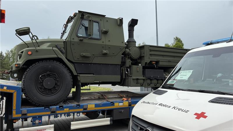 Gepanzertes Militär-Fahrzeug in Polen.
