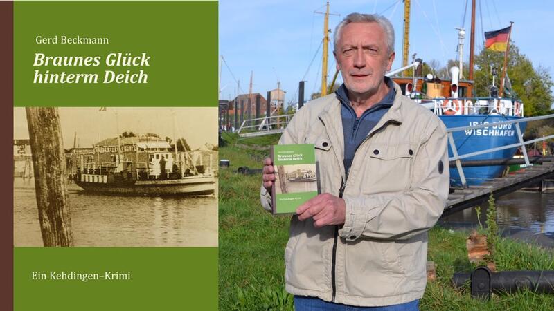 Gerd Beckmann liest aus seinem Kehdingen-Krimi „Braunes Glück hinterm Deich“ in Freiburg vor.
