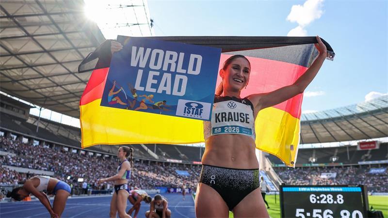 Gesa Krause lief über 2.000 Meter Hindernis eine Weltjahresbestleistung.