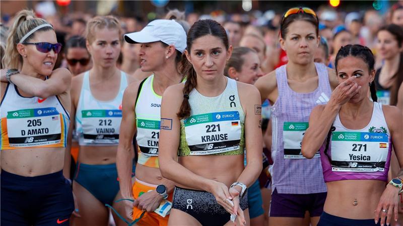 WM-Held Petros läuft in Valencia deutschen Marathon-Rekord Gesa Krause musste bei ihrem Marathon-Debüt aufgeben.