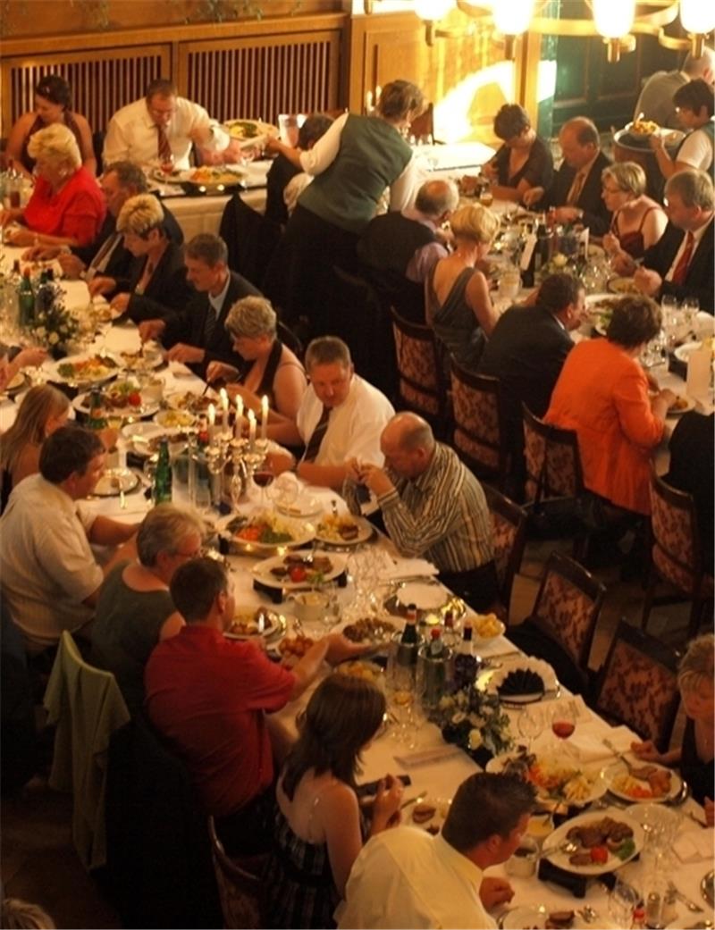 Gesellschaften finden im Kirschenland einen würdigen Rahmen – das ist nicht nur im Alten Land bekannt. Foto Kock