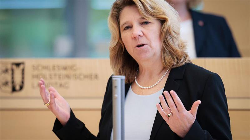 Gesundheitsministerin Kerstin von der Decken (CDU) redet in einer Landtagssitzung. 