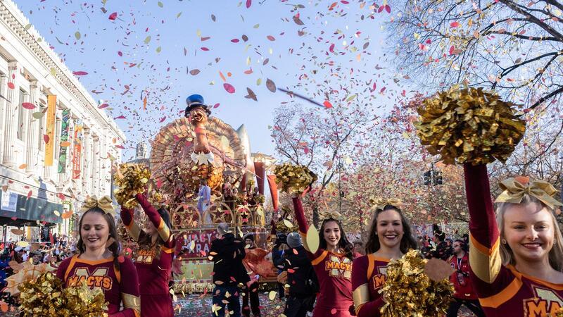 Zehntausende feiern Thanksgiving-Parade in New York Getanzt wird auch viel.