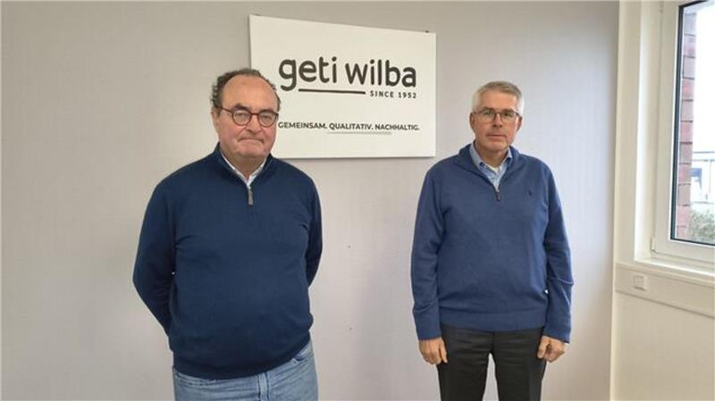 Geti-Geschäftsführer Michael Hermanns (links) und der Generalhandlungsbevollmächtigte Erwin Werner (rechts) bei einem Pressegespräch. 