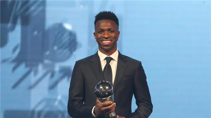Gewann die Weltfußballer-Trophäe im vorigen Jahr: Vinicius Junior.