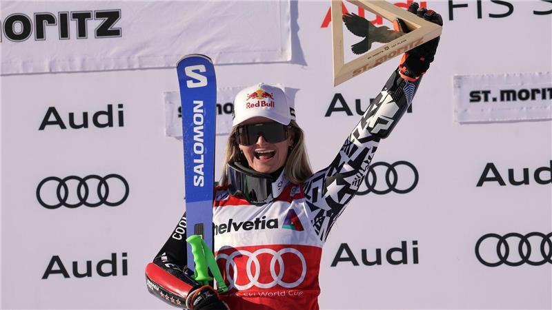 Höhenflug und Bruchlandung: Gefühlsmix für Alpin-Ass Aicher Gewann überraschend den Super-G: Alice Robinson.