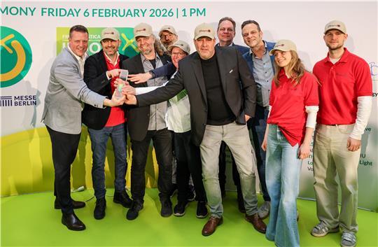 Gewinner: Das Team der Züchtungsinitiative freut sich über den Innovation Award 2026 der Fruit Logistica.